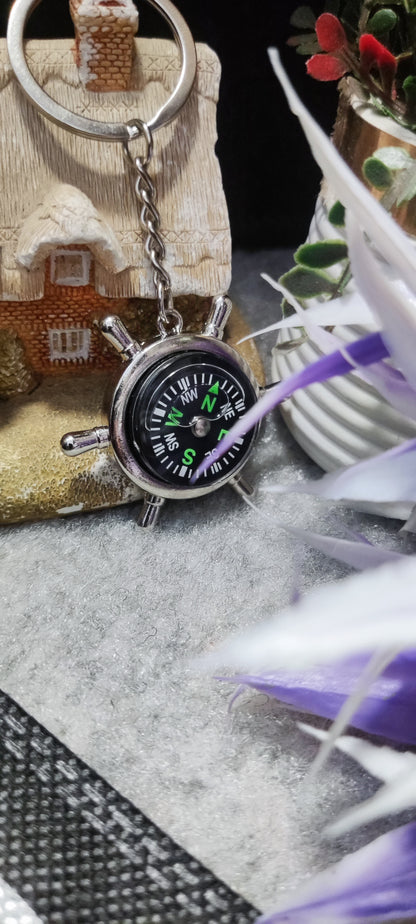 Compass Keychain