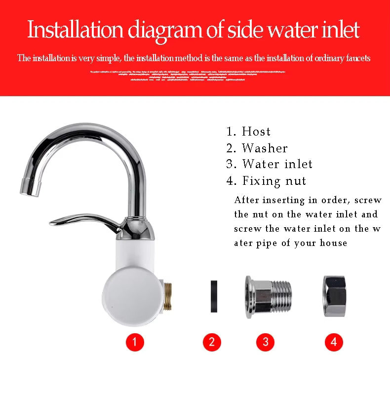 Instant 360° Electric Water Heating Tap