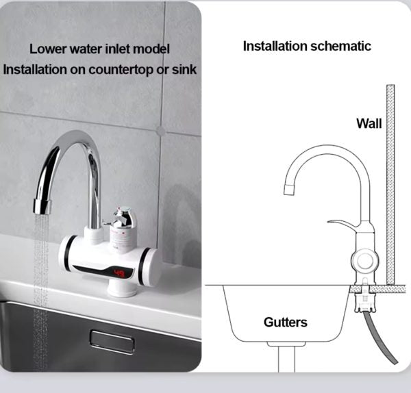 Instant 360° Electric Water Heating Tap